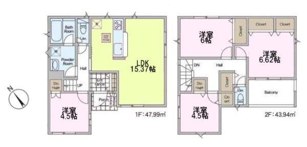 柏市南高柳　1号棟　新築戸建