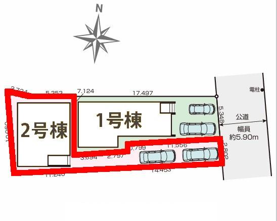 松戸市古ケ崎2丁目　2号棟　新築戸建