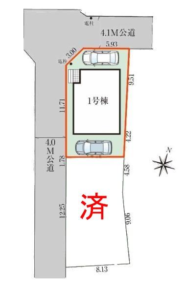 野田市山崎　1号棟　新築戸建て