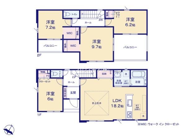 土浦市上高津　1号棟　新築戸建て