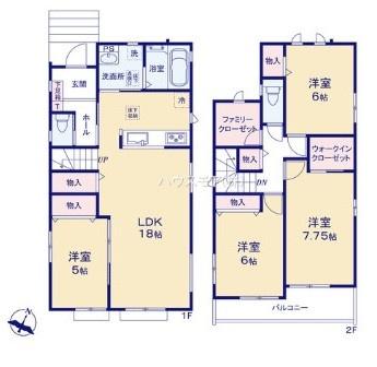 松戸市二十世紀が丘戸山町　D号棟　新築戸建