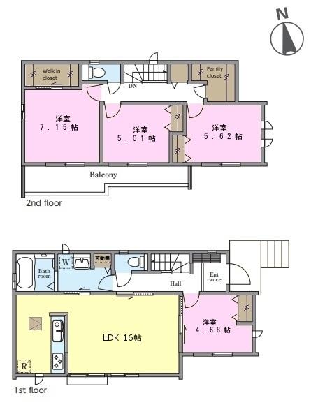 松戸市西馬橋4丁目　B号棟　新築戸建