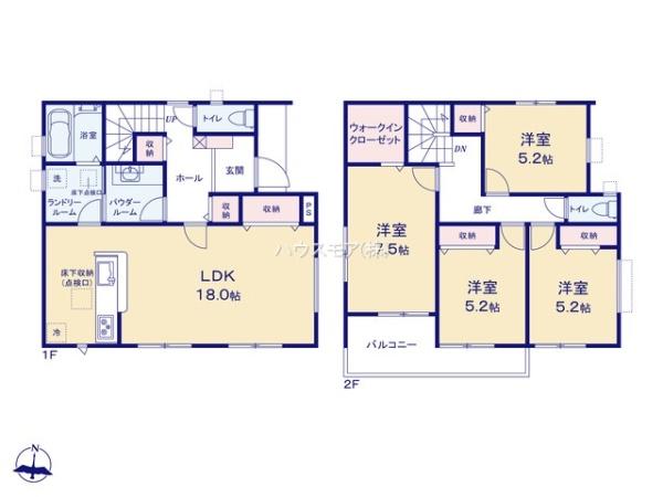 柏市新逆井2丁目　3号棟　新築戸建