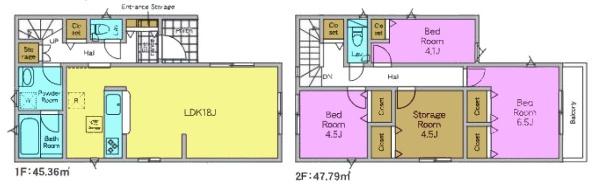 松戸市六高台6丁目　1号棟　新築戸建て