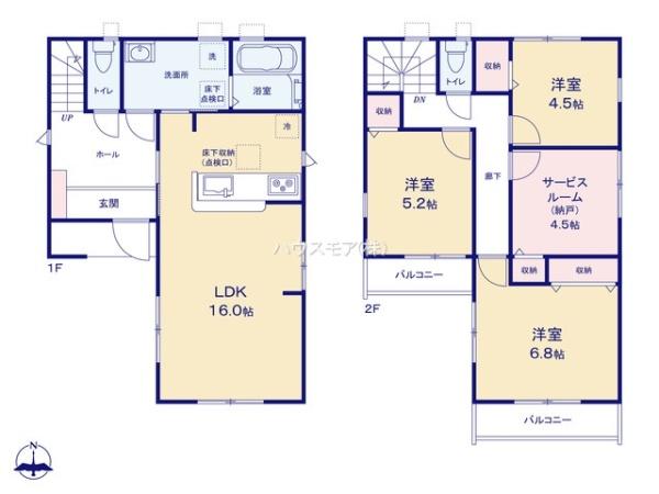 流山市松ケ丘4丁目　2号棟　新築戸建