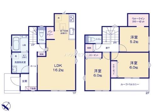 野田市柳沢新田　2号棟　新築戸建
