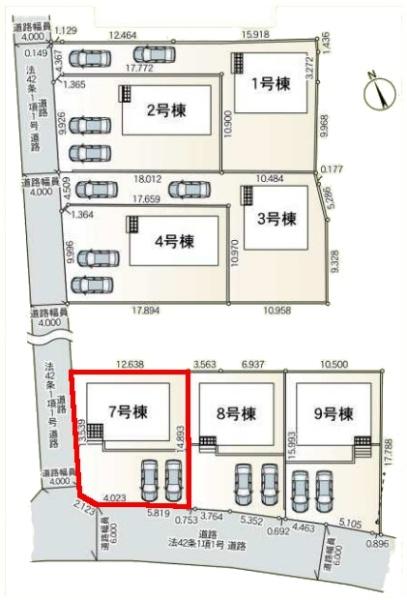 土浦市木田余西台　7号棟　新築戸建