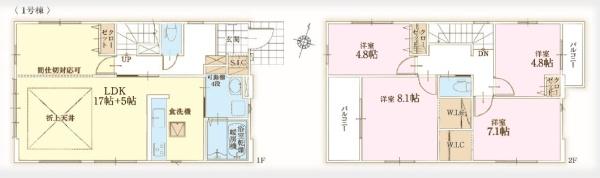 野田市中根　1号棟　新築戸建て