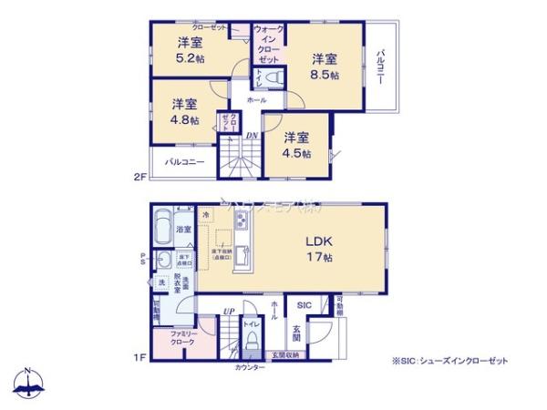 松戸市古ケ崎3丁目　2号棟　新築戸建