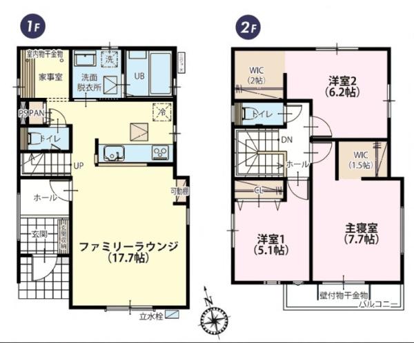 松戸市新松戸南2丁目　1号棟　新築戸建