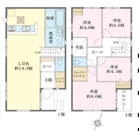 松戸市緑ケ丘2丁目　2号棟　新築戸建て