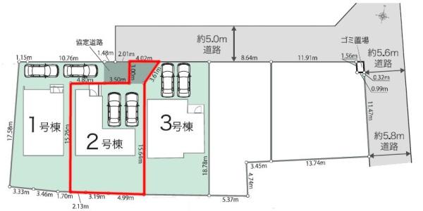 取手市野々井　2号棟　新築戸建