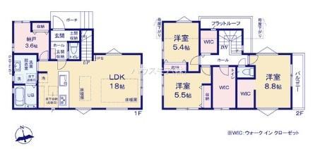柏市柏の葉2丁目　2号棟　新築戸建