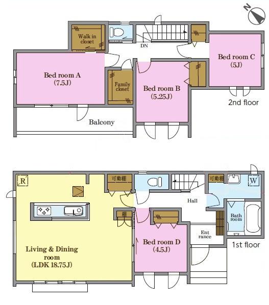 松戸市平賀　B号棟　新築戸建