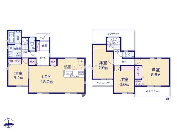 松戸市六実2丁目　新築戸建て