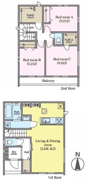 流山市加5丁目　B号棟　新築戸建