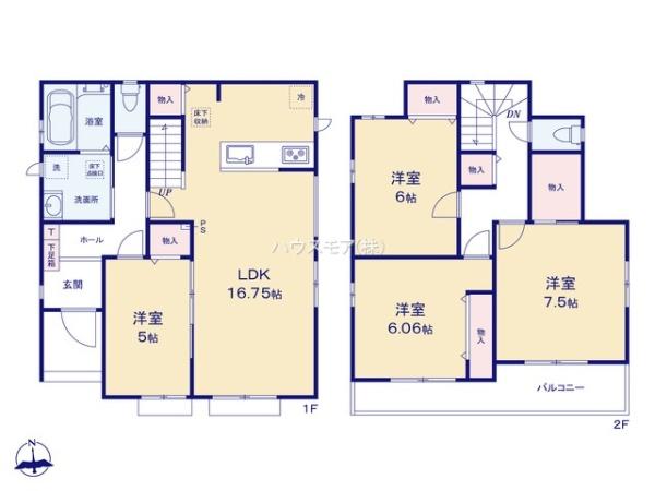 野田市清水　D号棟　新築戸建