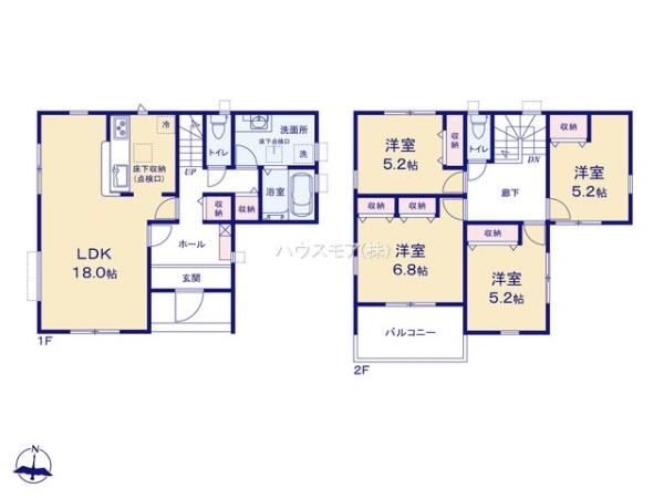 柏市新逆井2丁目　2号棟　新築戸建