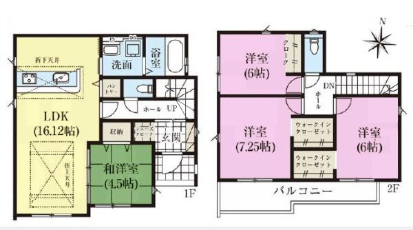 松戸市五香西1丁目　4号棟　新築戸建て