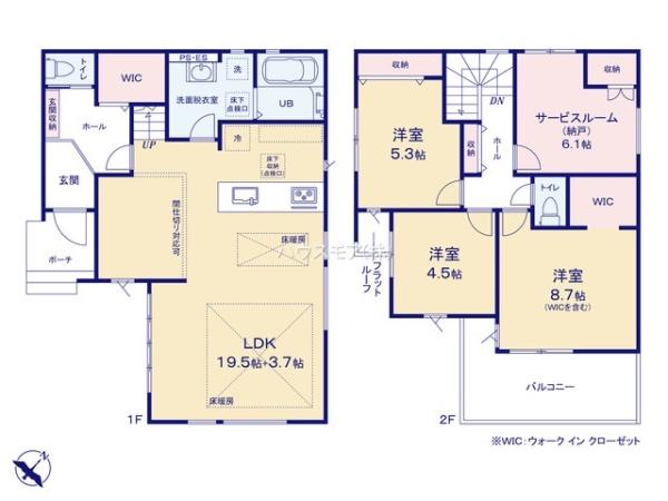 柏市北柏3丁目　4号棟　新築戸建て