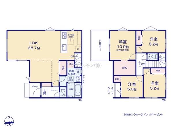 柏市布施新町4丁目　1号棟　新築戸建て