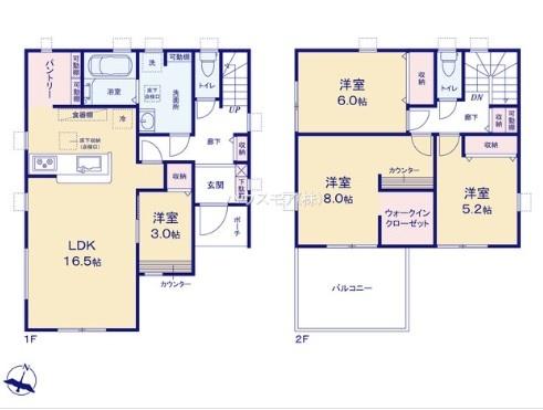 野田市木間ケ瀬　1号棟　新築戸建