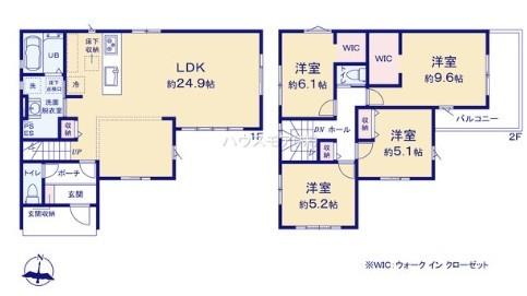 松戸市八ケ崎緑町　2号棟　新築戸建