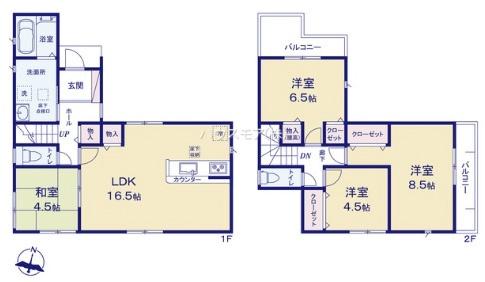 野田市中野台　1号棟　新築戸建