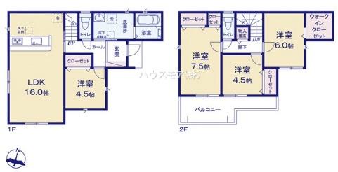 野田市中野台　2号棟　新築戸建