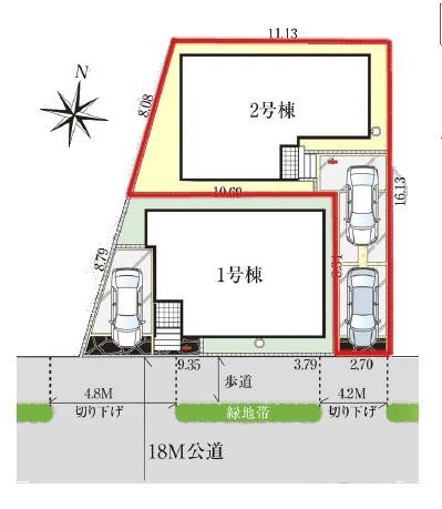 流山市加4丁目　2号棟　新築戸建