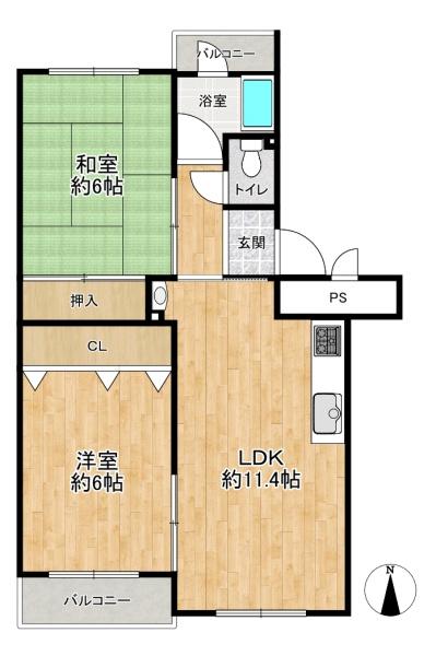 下新庄コーポD棟