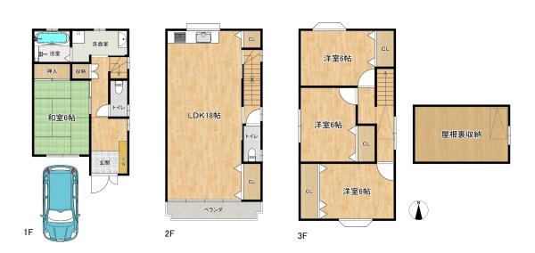 大阪市東淀川区南江口３丁目の中古一戸建て