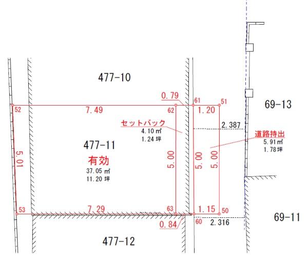 西中島一丁目建築条件無し売り土地