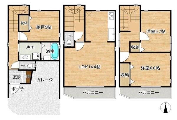 旭区清水　中古戸建