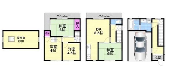 大東市氷野３丁目の中古一戸建