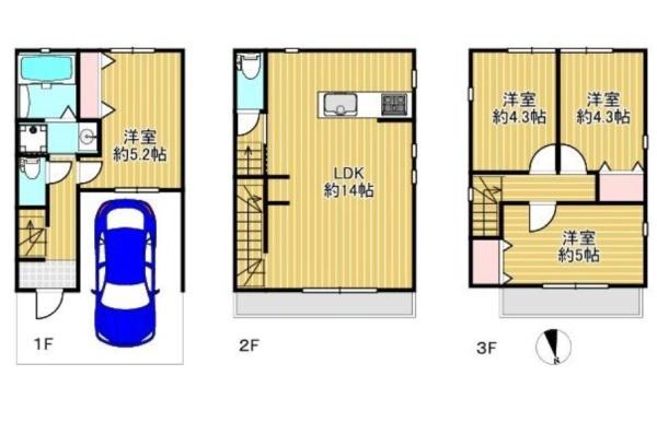 大阪市鶴見区茨田大宮１丁目の中古一戸建て