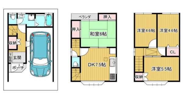 旭区高殿　中古戸建