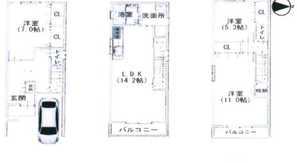 城東区鴫野西　中古戸建