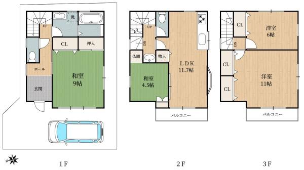 鶴見区諸口　中古戸建