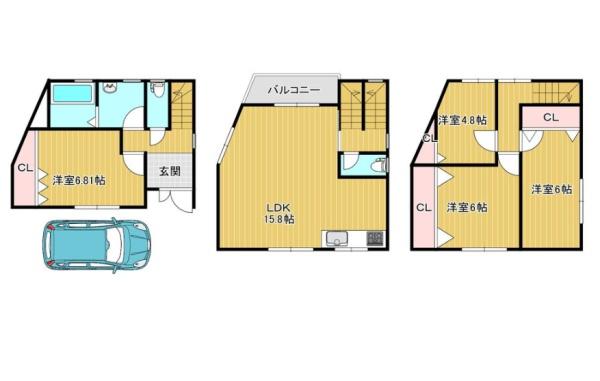 大阪市城東区今福南２丁目の中古一戸建て