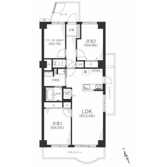 シティハイツ森小路２号棟