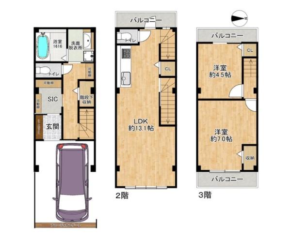 旭区新森　中古戸建