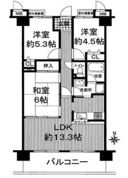 ベルパーク住道Ｂ棟