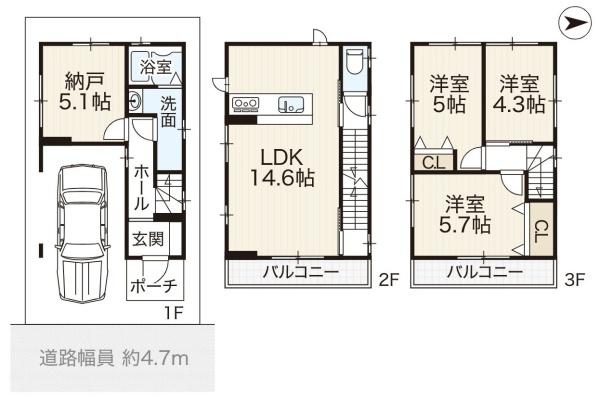 大東市北条　新築戸建