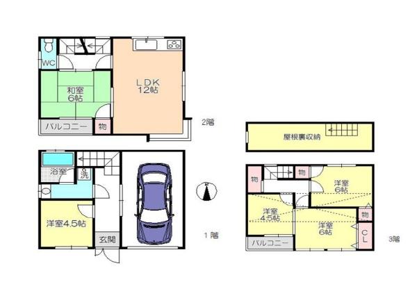大阪市鶴見区諸口１丁目の中古一戸建て