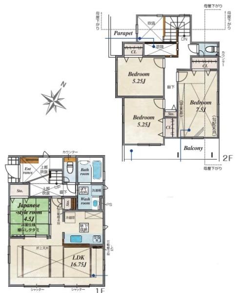 新築戸建　瀬谷区北新　２号棟
