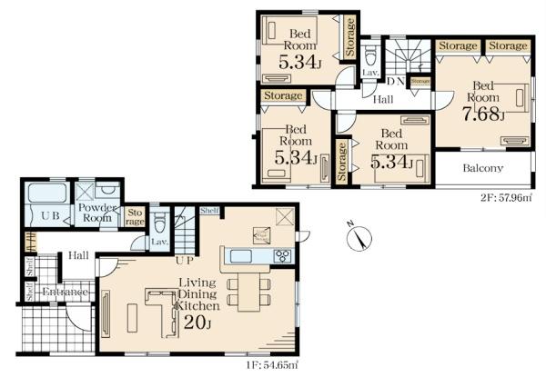 新築戸建 旭区白根5丁目 1号棟