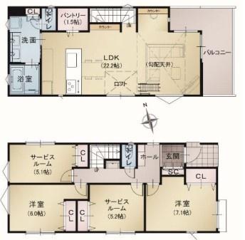 新築戸建 泉区岡津町 1号棟