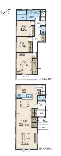 新築戸建　港北区下田町３丁目　２号棟