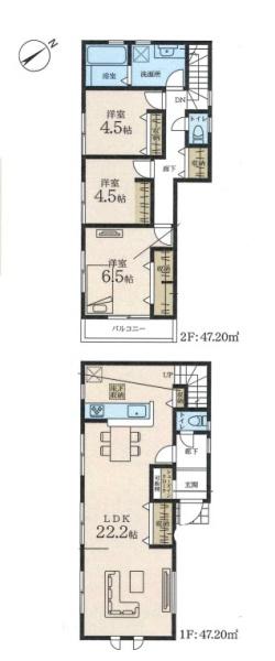 新築戸建　港北区下田町３丁目　４号棟
